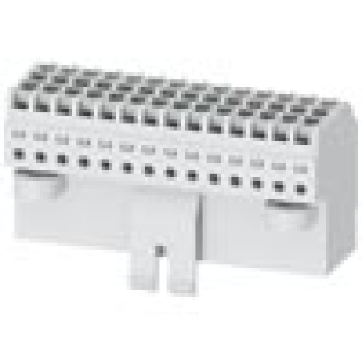 Manual connector for secondary disconnect terminal AUX with pushin technology