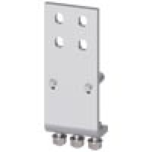 Front connection DIN 43673 double hole top 1 unit for size 2