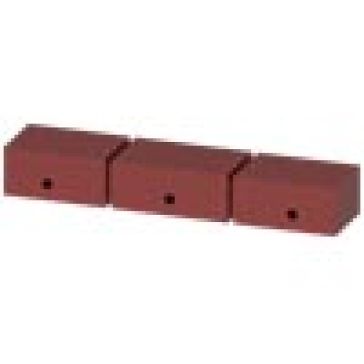 Support for DIN 43673 front connections size 1 set for 3 poles