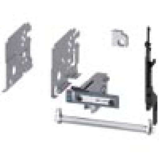Conversion kit for converting fixedmounted circuit breakers into withdrawabl