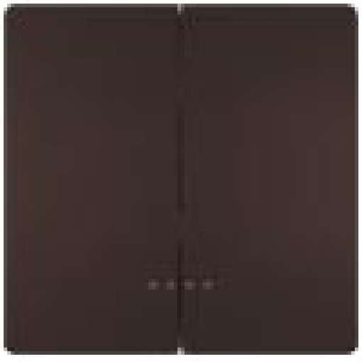 DELTA style rocker double with window for twocircuit switch chocolate