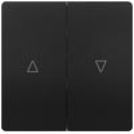 DELTA style rocker double with shutterblind UpDown symbols anthracite