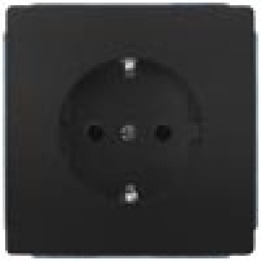 DELTA style SCHUKO socket outlets with increased touch protection anthracite