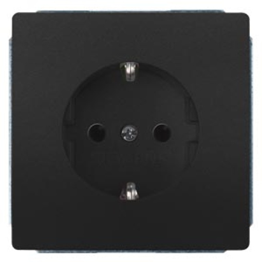 DELTA style SCHUKO socket outlets with increased touch protection anthracite