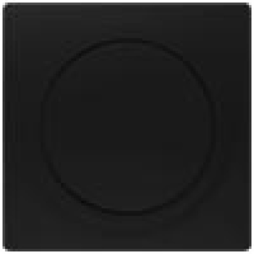 DELTA isystem Soft black Cover plate for dimmer with rotary knob 55x 55 mm