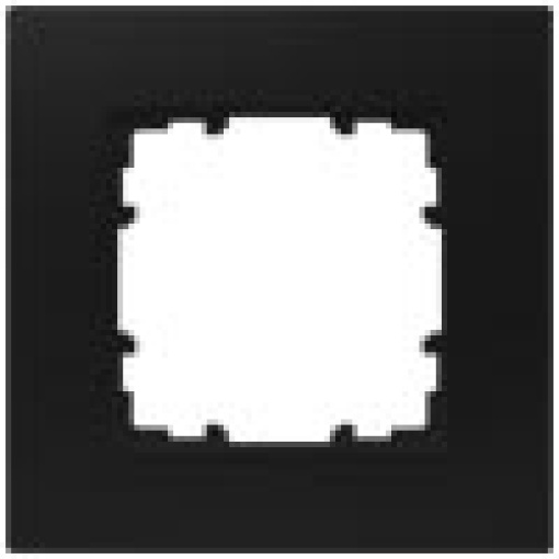 DELTA miro Frame 1fold Color Soft Black Dimensions 90x90 mm