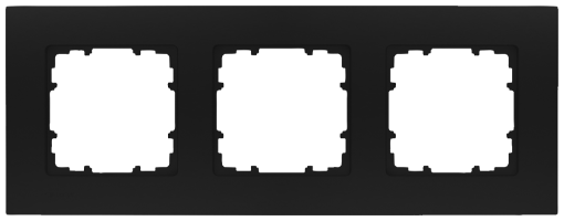 DELTA miro plastic soft black frame triple