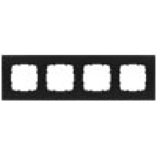 DELTA miro Frame 4fold Color Soft Black Dimensions 303x90 mm