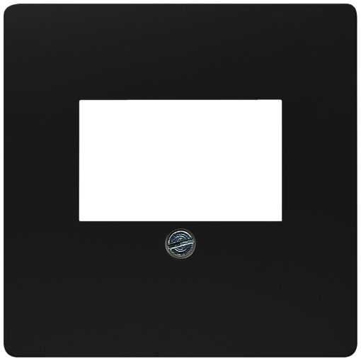 DELTA isystem cover plate for TAEloudspeaker connection socket soft black