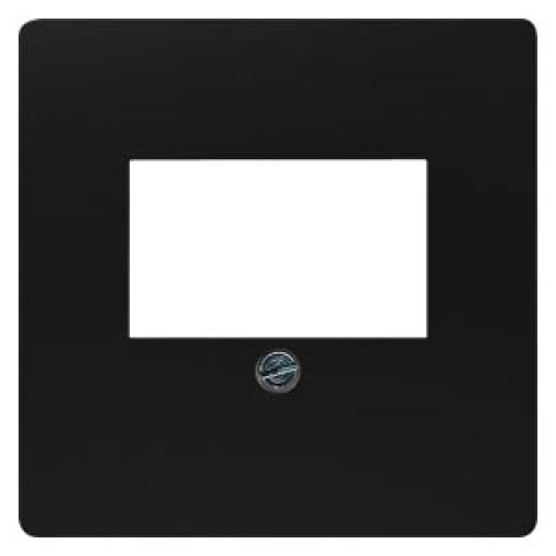 DELTA isystem cover plate for TAEloudspeaker connection socket soft black