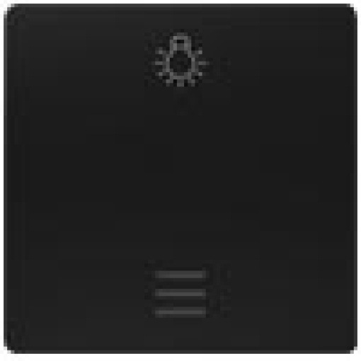 DELTA isystem rocker with window and light symbol soft black