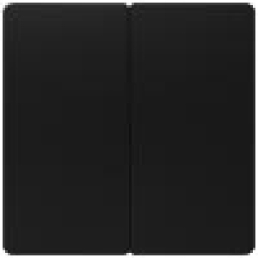 DELTA isystem rocker double neutral for twocircuit switch soft black