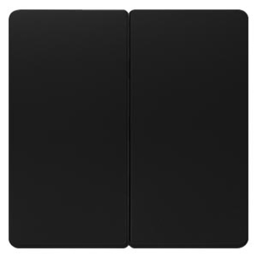 DELTA isystem rocker double neutral for twocircuit switch soft black
