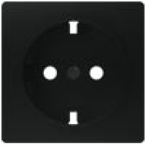 DELTA isystem SCHUKO socket outlet soft black