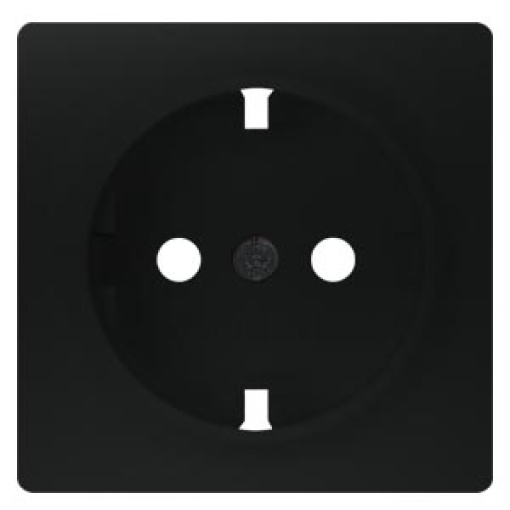 DELTA isystem SCHUKO socket outlet soft black