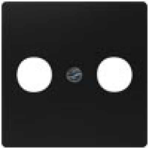 DELTA isystem cover plate for TVRFSAT 2hole soft black