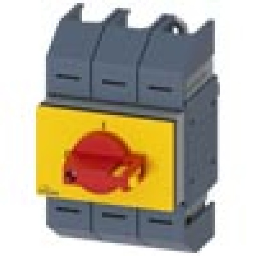 Switch disconnector 80 A size 02 3pole front operating mechanism center