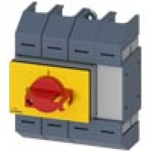 Switch disconnector 80 A size 02 4pole front operating mechanism center