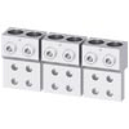 Circular conductor terminal for 2 cables 3 units accessory for plugin unit
