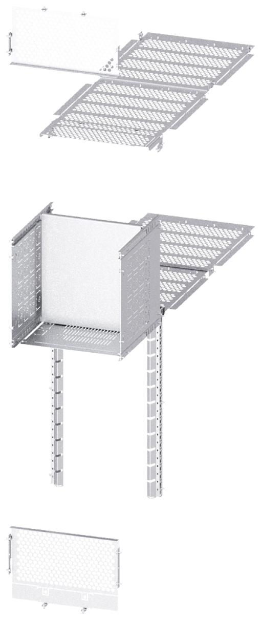 SIVACON S4 separation rear 1 x ACB main busbar double W 400 mm D 1200 mm