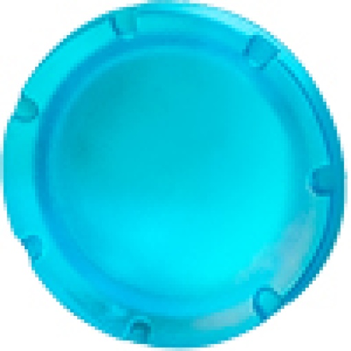Button blue flat for illuminated pushbutton