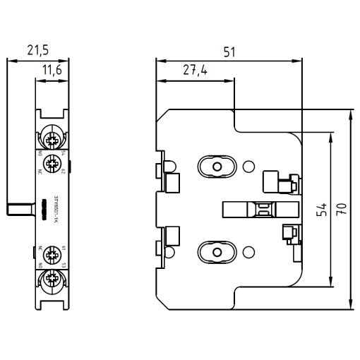 2nd auxiliary switch links for 3TB463TB50