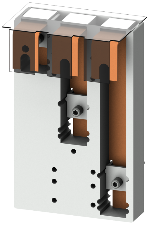 Busbar system busbar centertocenter spacing 60mm device adapter width 