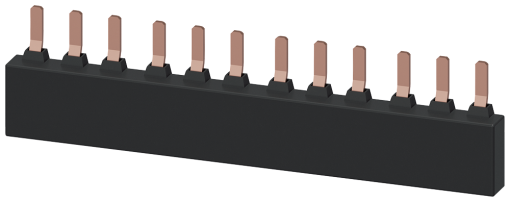 3ph busbar for 4 circuit breakers S2 modular spacing 55 mm