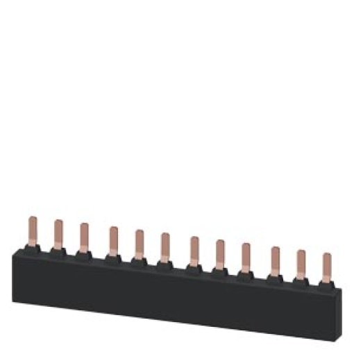 3ph busbar for 4 circuit breakers S2 modular spacing 55 mm