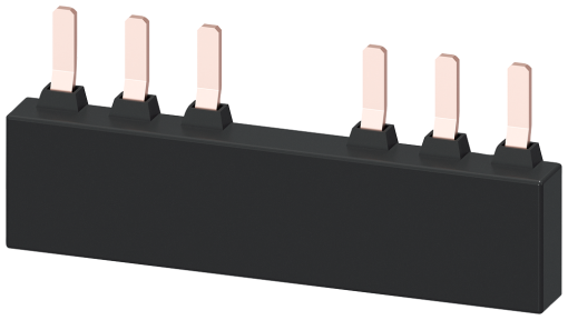 3ph busbar for 2 circuit breakers S2 modular spacing 75 mm