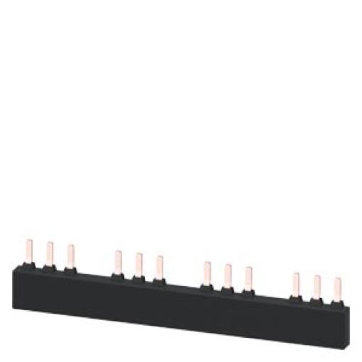 3ph busbar for 4 circuit breakers S2 modular spacing 75 mm