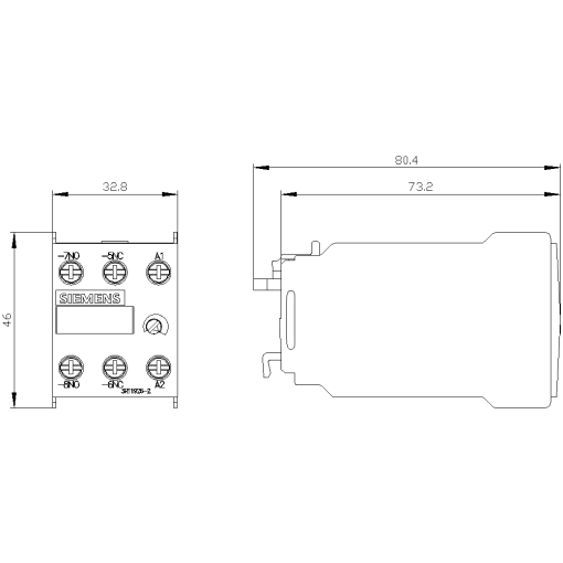 Auxiliary switch time range 0051 s 200240 V AC