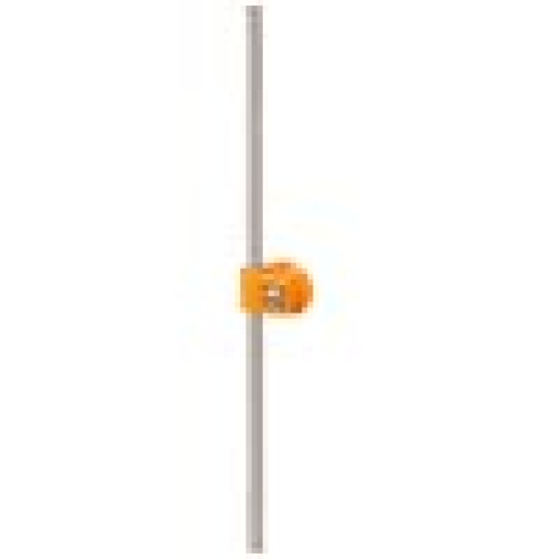 ROD ACTUATOR WITH CLAMPING UNIT WITH MOULDEDPASTIC ROD