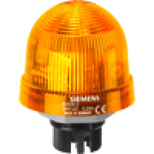 Integrated signal lamp single flash light 230 V yellow
