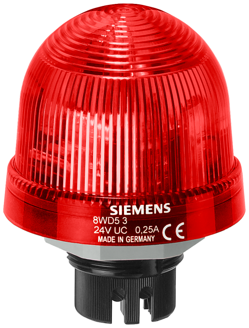 Integrated signal lamp continuous light 12230 V UC red