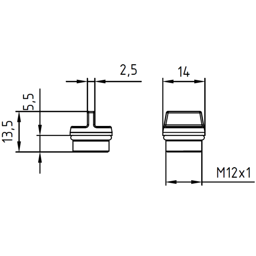 ASi accessory M12 cover for IP67 modules