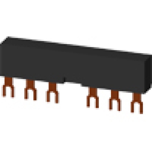 3ph busbars modular spacing 55 mm for 2 switches connections in fork shape