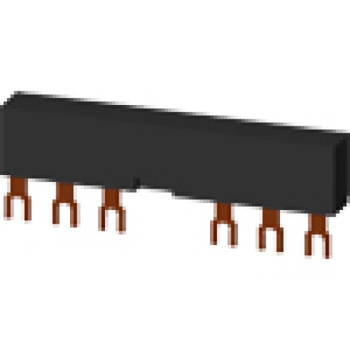 2ph busbars modular spacing 63 mm for 3 switches connections in fork shape
