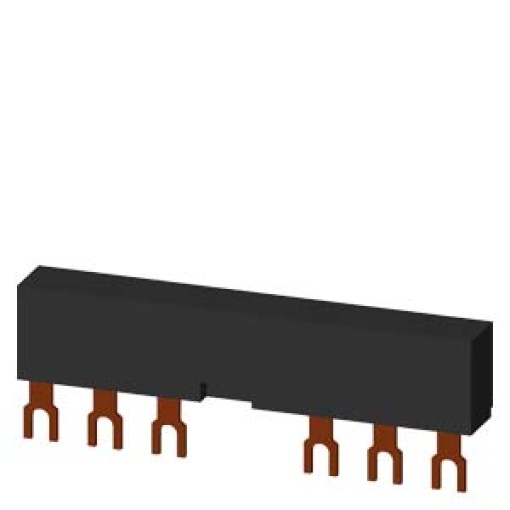 2ph busbars modular spacing 63 mm for 3 switches connections in fork shape