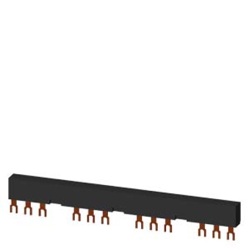 4ph busbars modular spacing 63 mm for 3 switches connections in fork shape