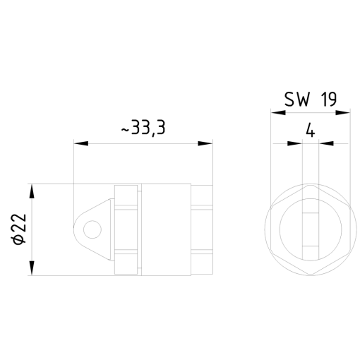ASi accessory Cable termination piece sealing of bare cable ends