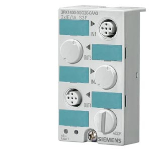 ASi compact module K45 digital 2x 1 I1 Q IP67 2x1 inputoutput 2xM12 so