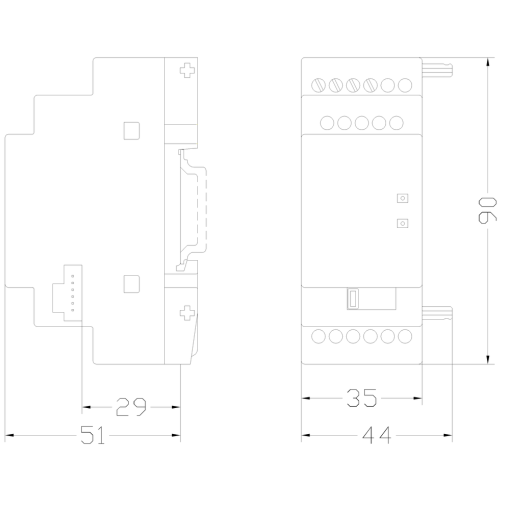 ASi function module LOGO standard slave IP20 4 DI4 DQ