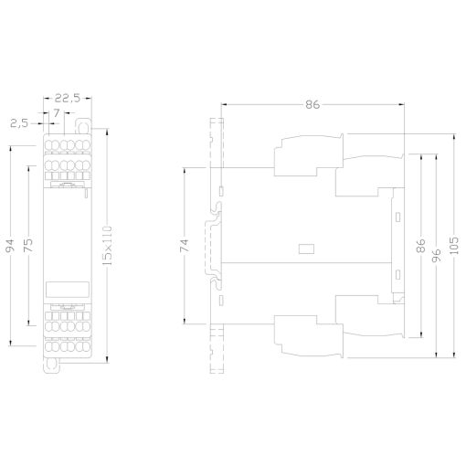 Thermistor motor protection std evaluation unit manualremote 2CO hard g