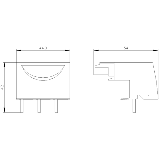 cable connector for circuit breaker size S0 with screw terminal multiunit pa