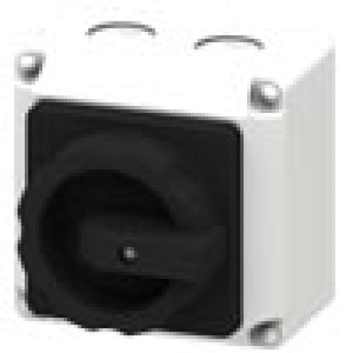 Switching device 2pole 16 A moldedplastic enclosure with selector switch