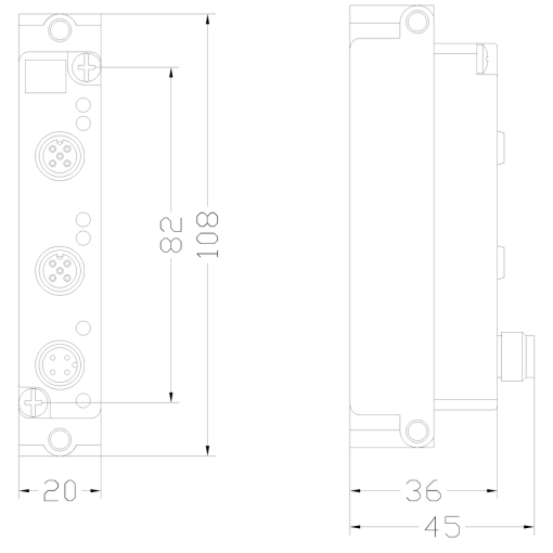 ASIsafe compact module K20F IP67 digital 2 FDI 2x safe input Cat 12