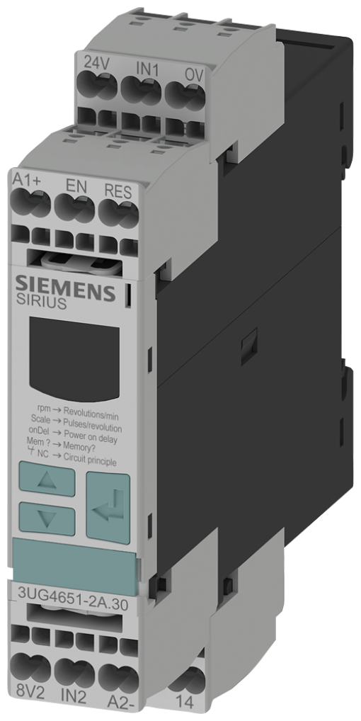 Digital monitoring relay speed monitoring from 01 to 2200 rpm