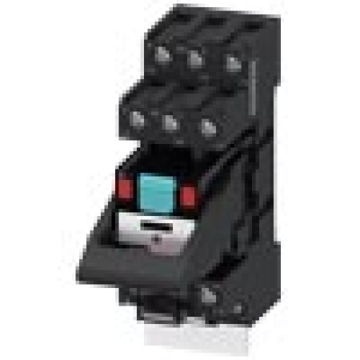 Plugin relay complete unit 115 V AC 3 changeover contacts LED module red s