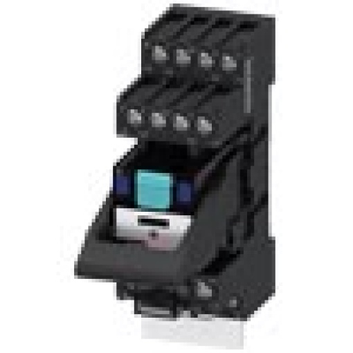 Plugin relay complete unit 24 V DC 4 changeover contacts LED module red st